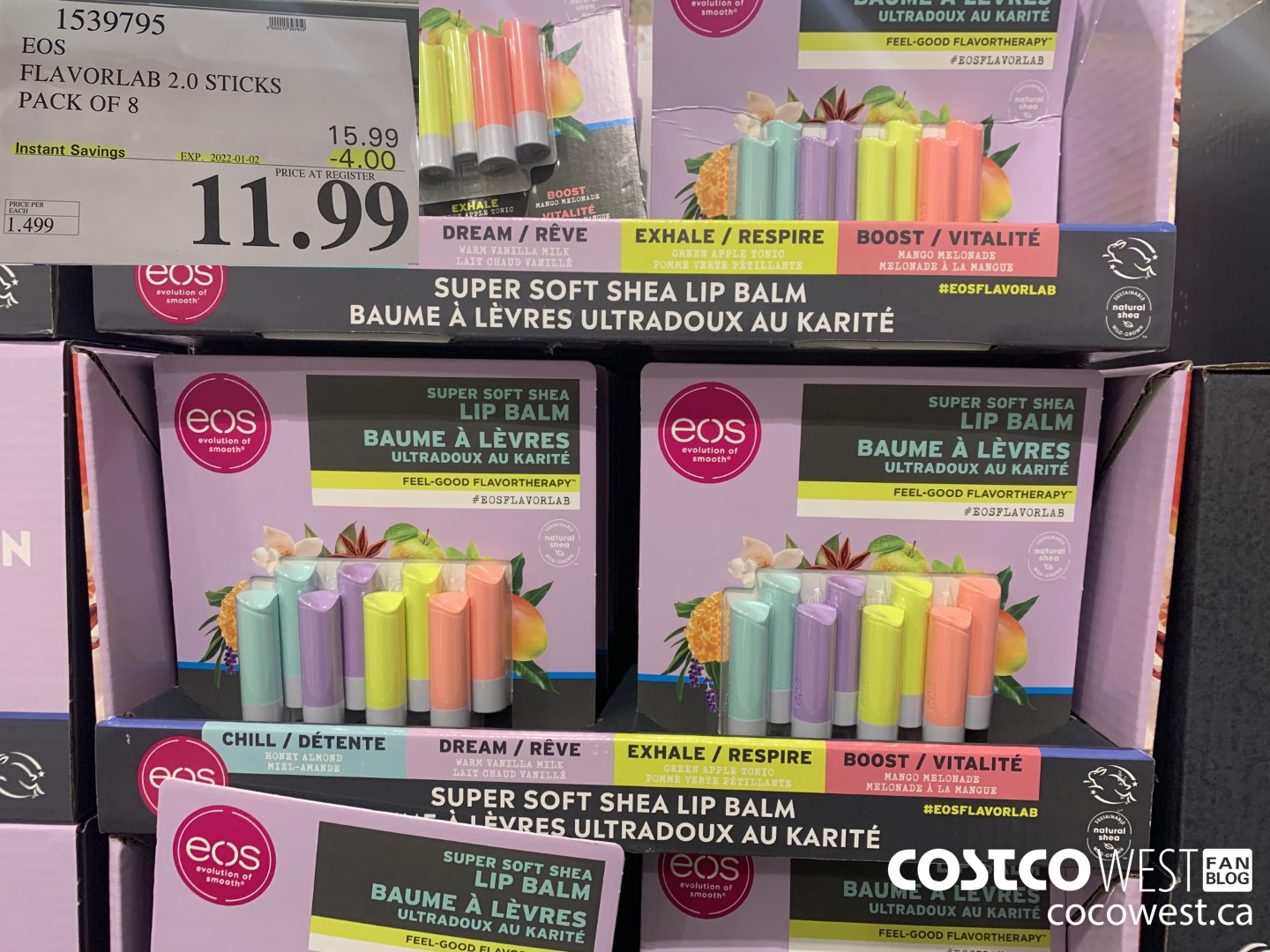 1539795 EOS FLAVORLAB 2.0 STICKS PACK OF 8 ($4.00 INSTANT SAVINGS EXPIRES ON 2022-01-02) $11.99