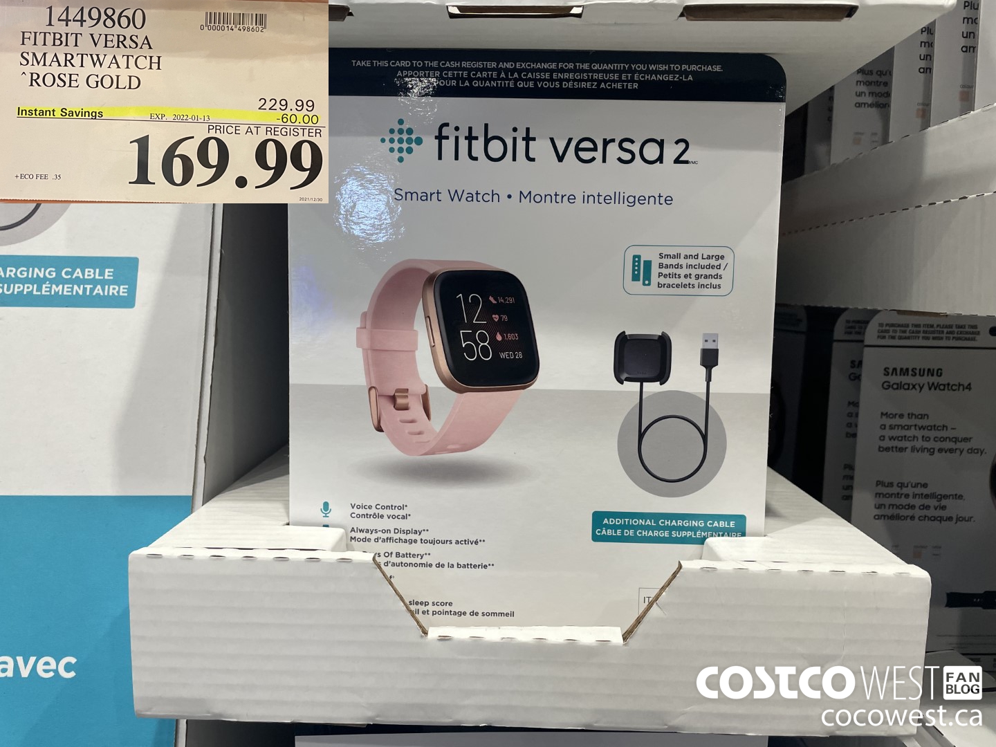 Fitbit versa best sale 2 costco price