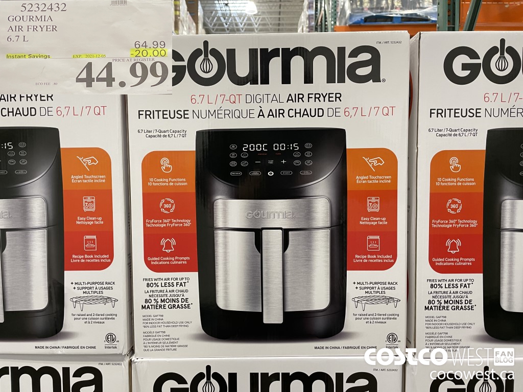 Costco] Ontario: Gourmia 7 Quart Digital Air Fryer $59.99 (In