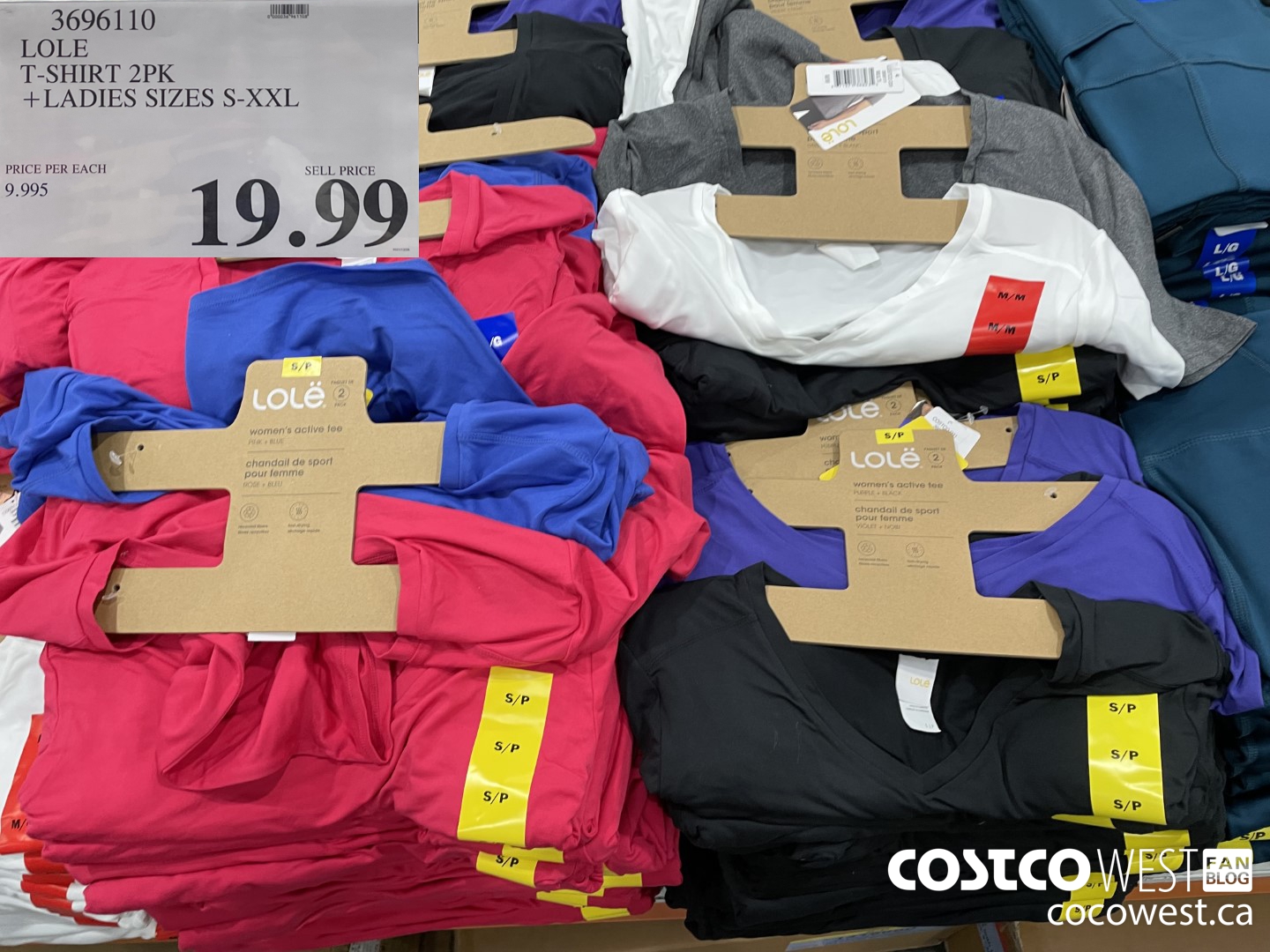 Costco] Mondetta Women's Active T-shirt, 2-pack - $9.97 - various