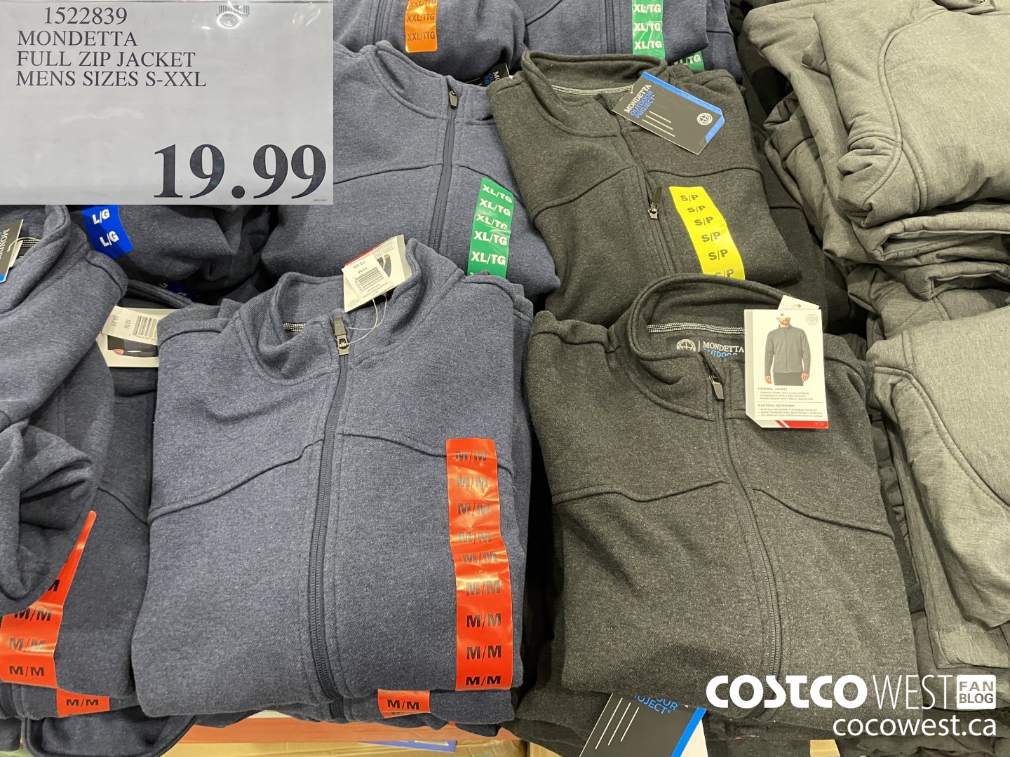 Costco: Mondetta Men's Full Zip Hooded Jacket Item 1649705 $12.99 :  r/frugalmalefashion