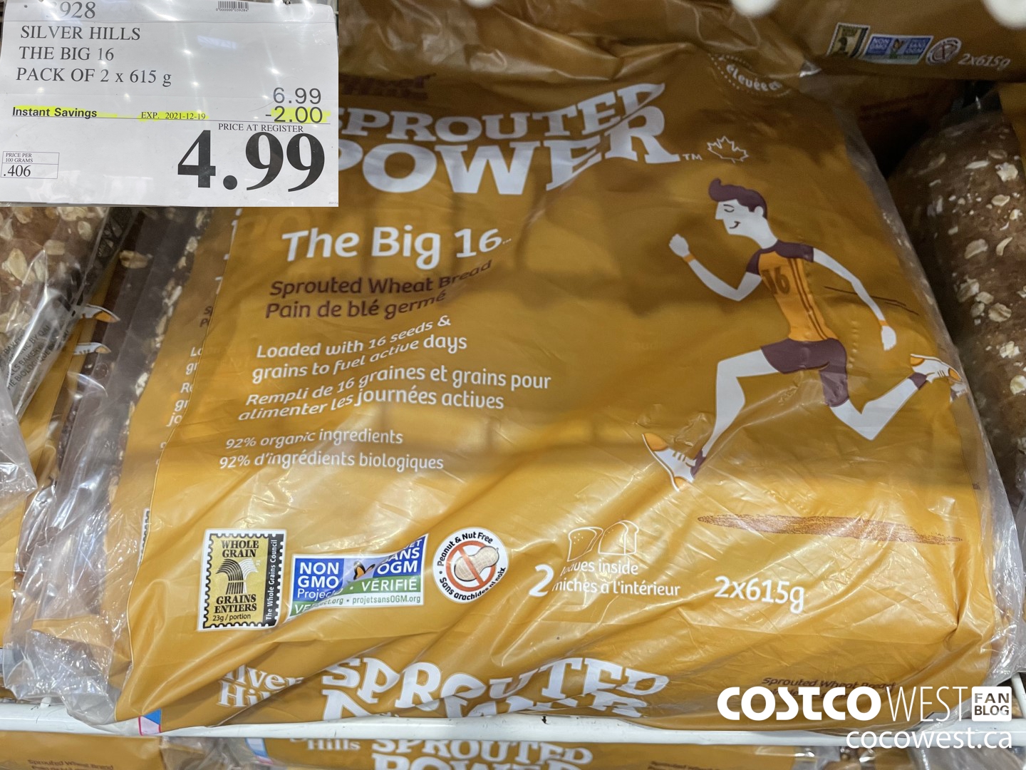 3928 SILVER HILLS THE BIG 16 PACK OF 2 x 615 g ($2.00 INSTANT SAVINGS EXPIRES ON 2021-12-19) $4.99