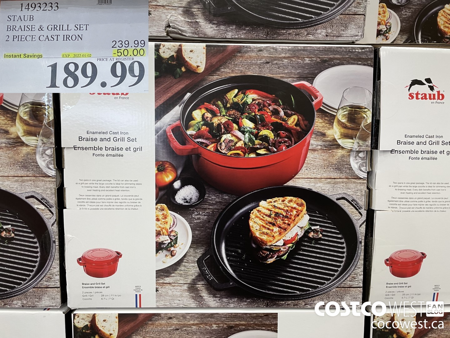 Costco Members: Staub 7 Quart Cast Iron Braise and Grill $199.99