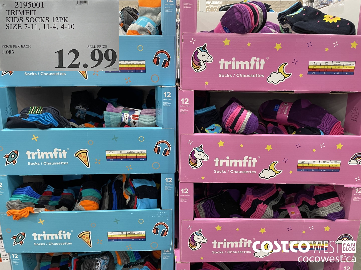 2195001 trimfit kids socks 12pk size 7 11 11 4 4 10 12 99 - Costco East Fan  Blog