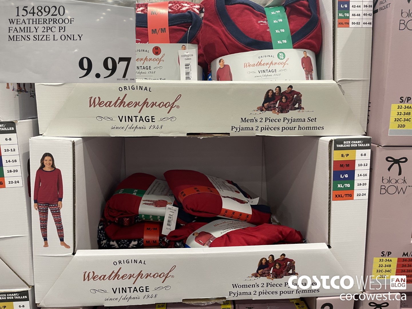 1548920 WEATHERPROOF FAMILY 2PC PJ MENS SIZES SIZE L ONLY $9.97