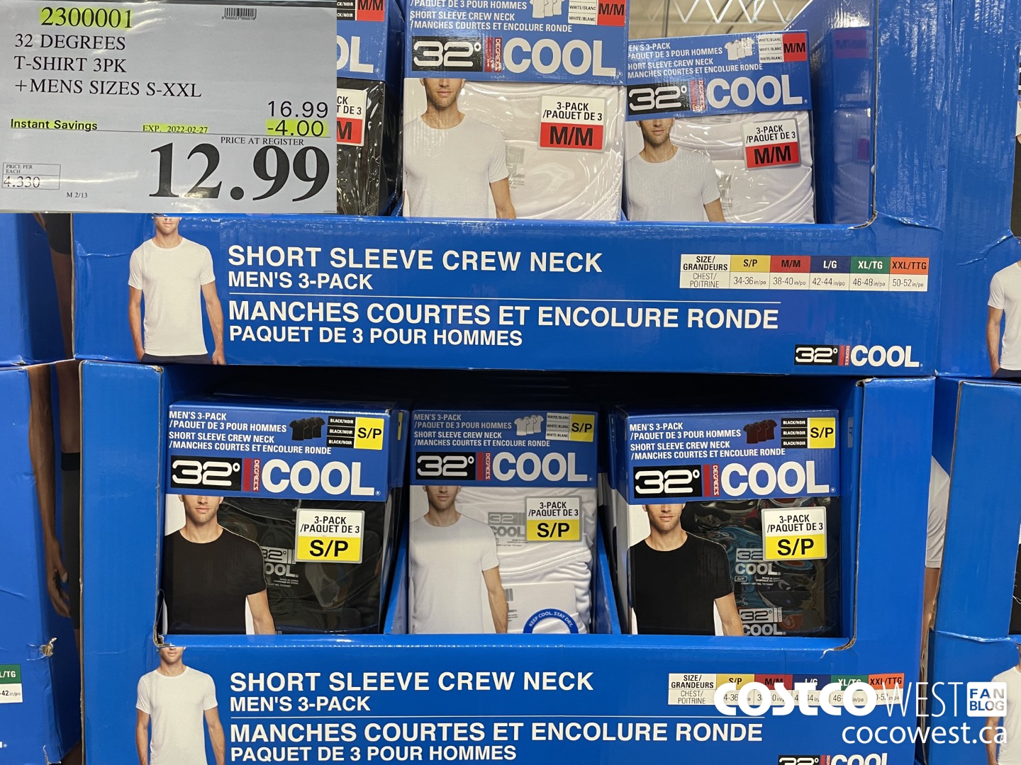 2300001 32 DEGREES T-SHIRT 3PK MENS SIZES S-XXL ($4.00 INSTANT SAVINGS EXPIRES ON 2022-02-27) $12.99