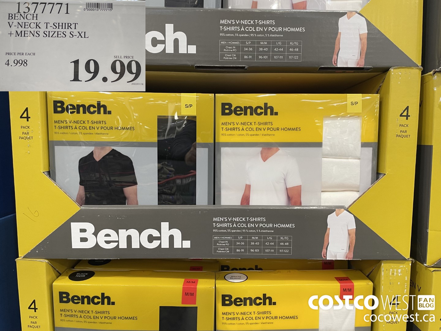 1577771 BENCH V-NECK T-SHIRT MENS SIZES S-XL $19.99