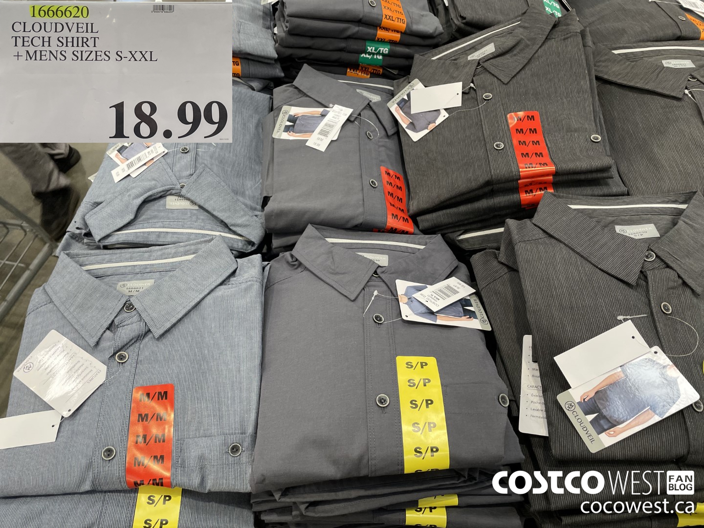 1666620 CLOUDVEIL TECH SHIRT MENS SIZES S-XXL  $18.99