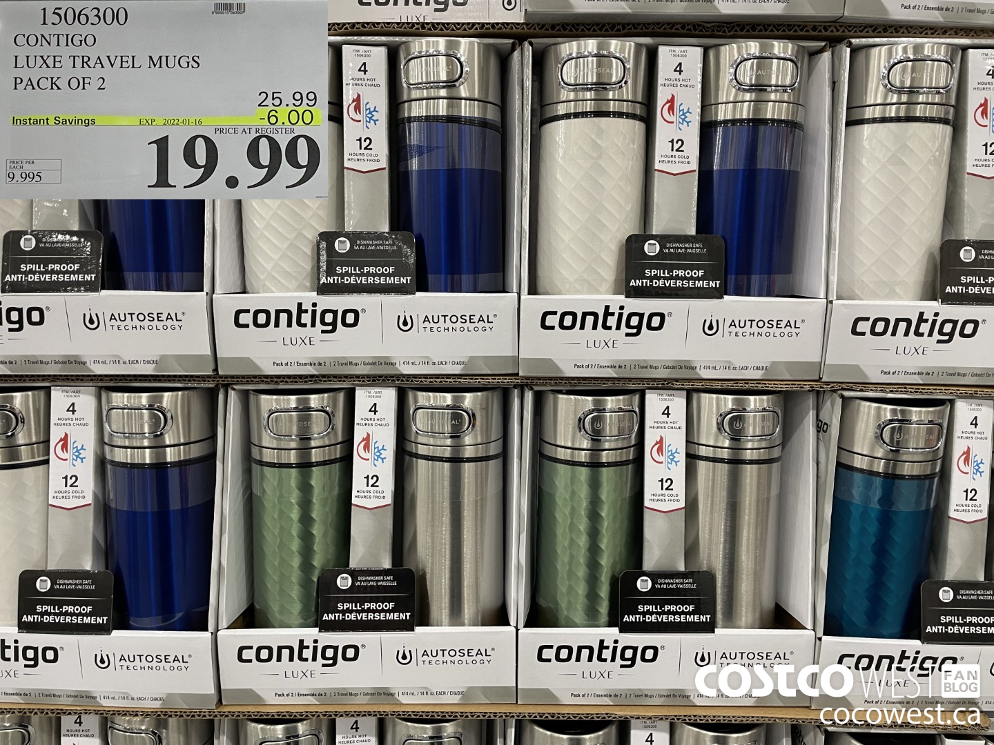 Costco] Contigo Luxe Travel Mugs - 2 Pack - $14.97 (YMMV warehouse deal  found at Scarborough location) - RedFlagDeals.com Forums