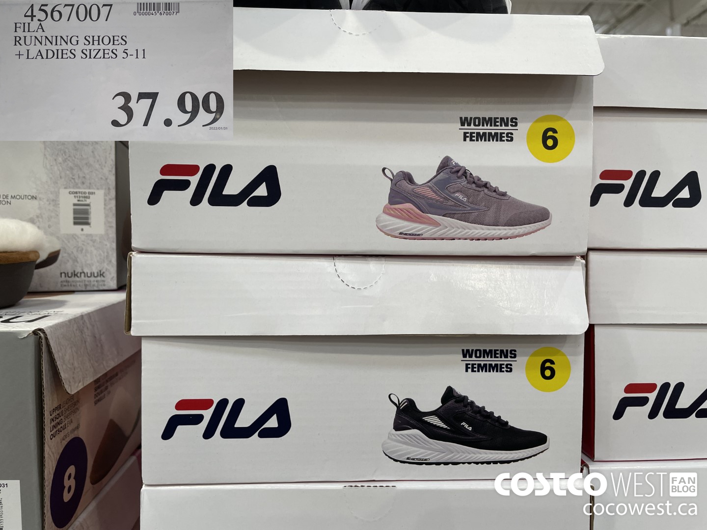 4567007 FILA RUNNING SHOES LADIES SIZES 5-11  $37.99