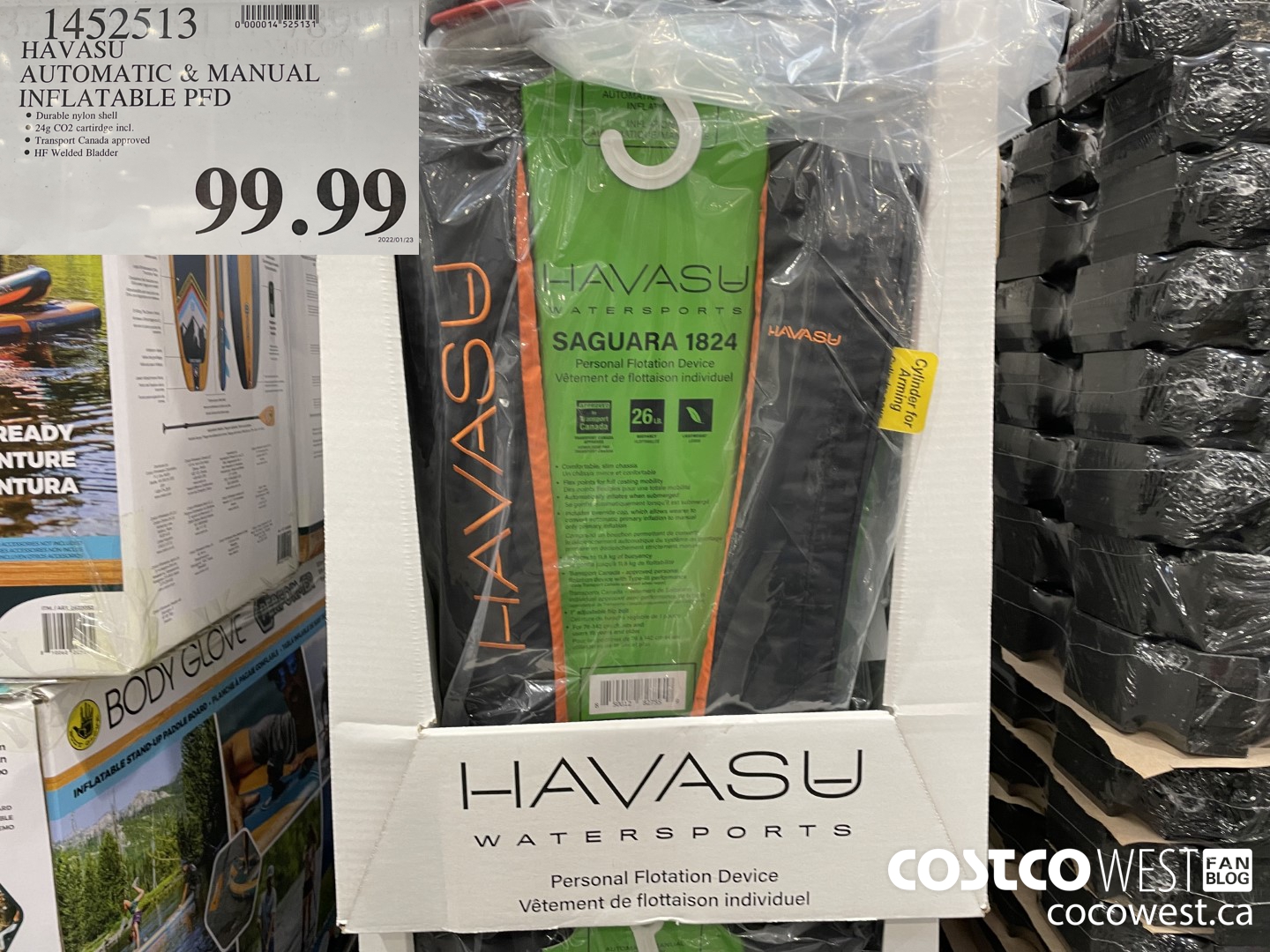 1452513 HAVASU AUTOMATIC & MANUAL INFLATABLE BED $99.99