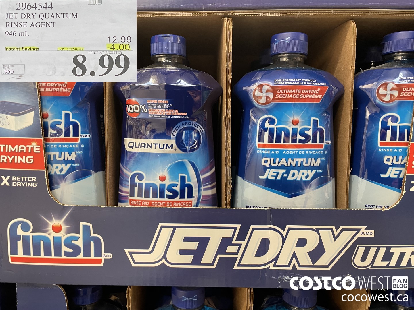 Costco: Finish Jet-Dry Rinse Aid LARGE 32 Ounce Bottles ONLY $4.99