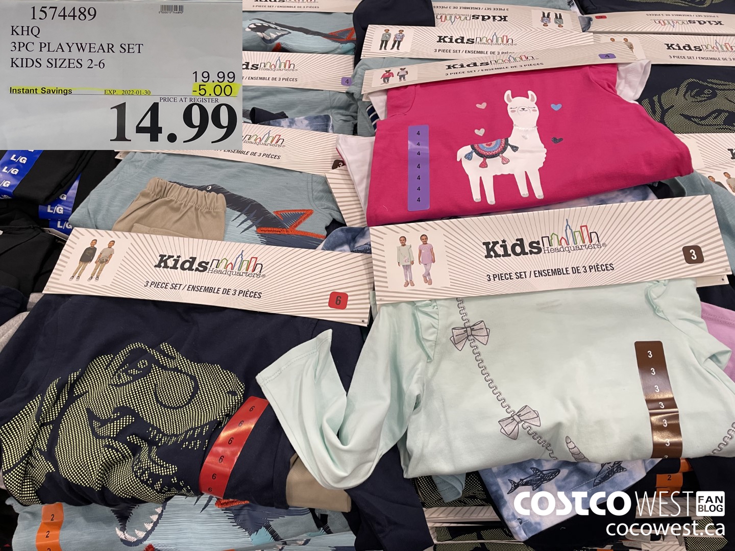 1574489 KHQ 3PC PLAYWEAR SET KIDS SIZES 2-6  ($5.00 INSTANT SAVINGS EXPIRES ON 2022-01-30) $14.99