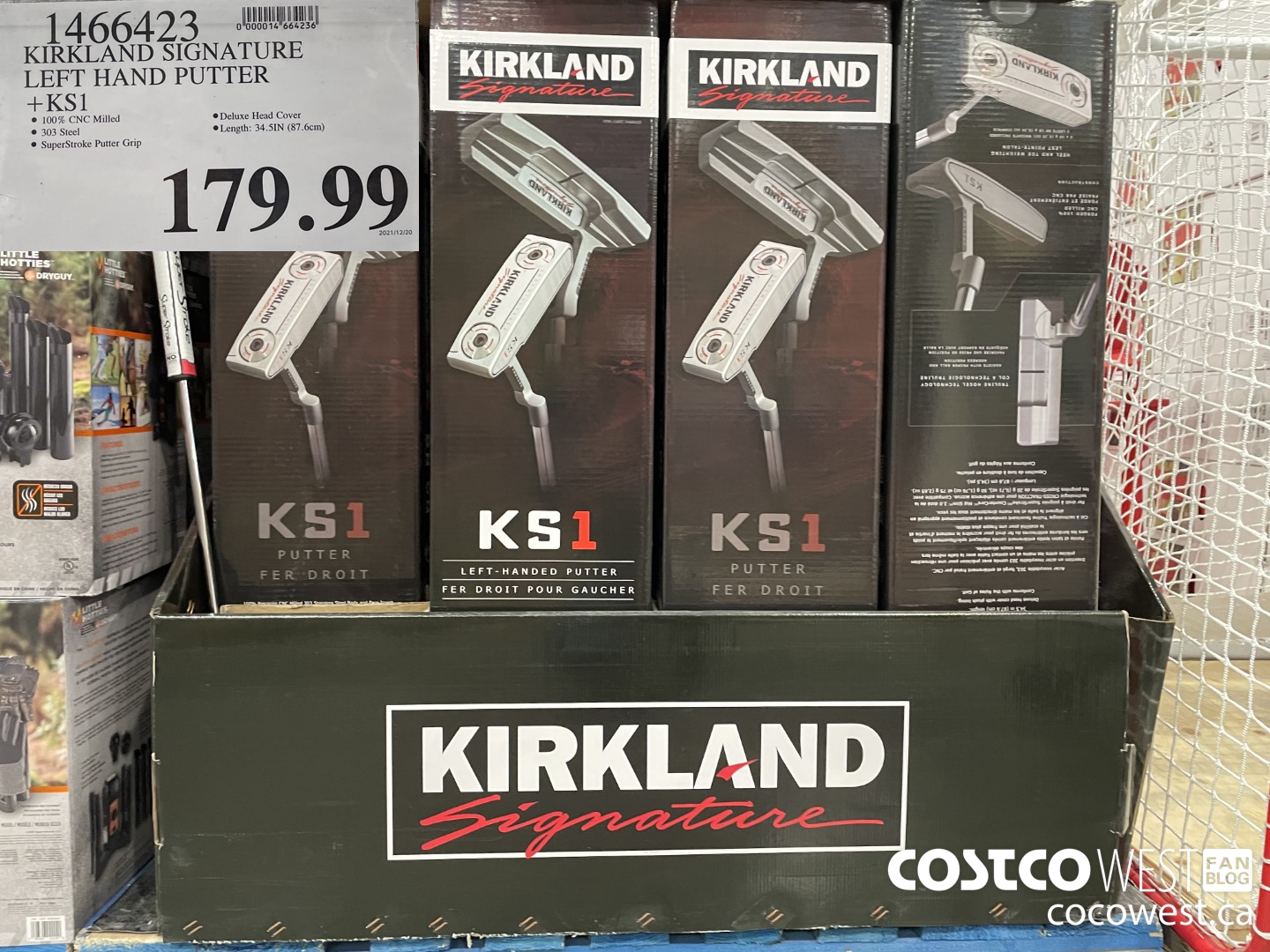 1466423 KIRKLAND SIGNATURE LEFT HAND PUTTER +KS1 $179.99
