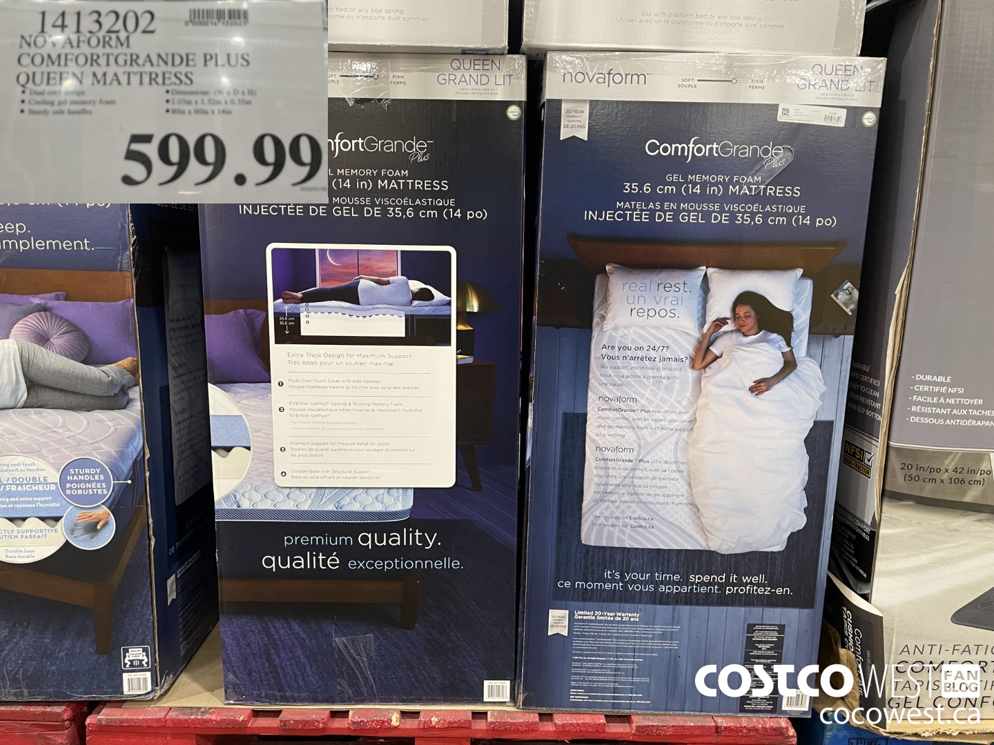 Costco 2022 Winter Superpost The Entire Seasonal Aisle Exercise Toys   NOVAFORM COMFORTGRANDE PLUS QUEEN MATTRESS 20220110 79701 