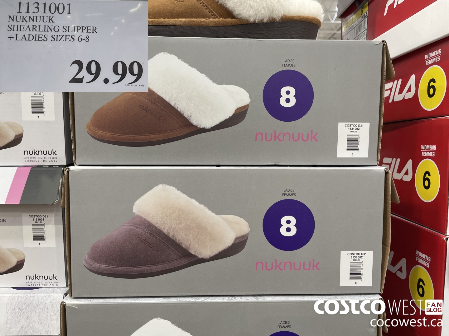 1131001 NUKNUUK SHEARLING SLIPPER LADIES SIZES 6-8 $29.99