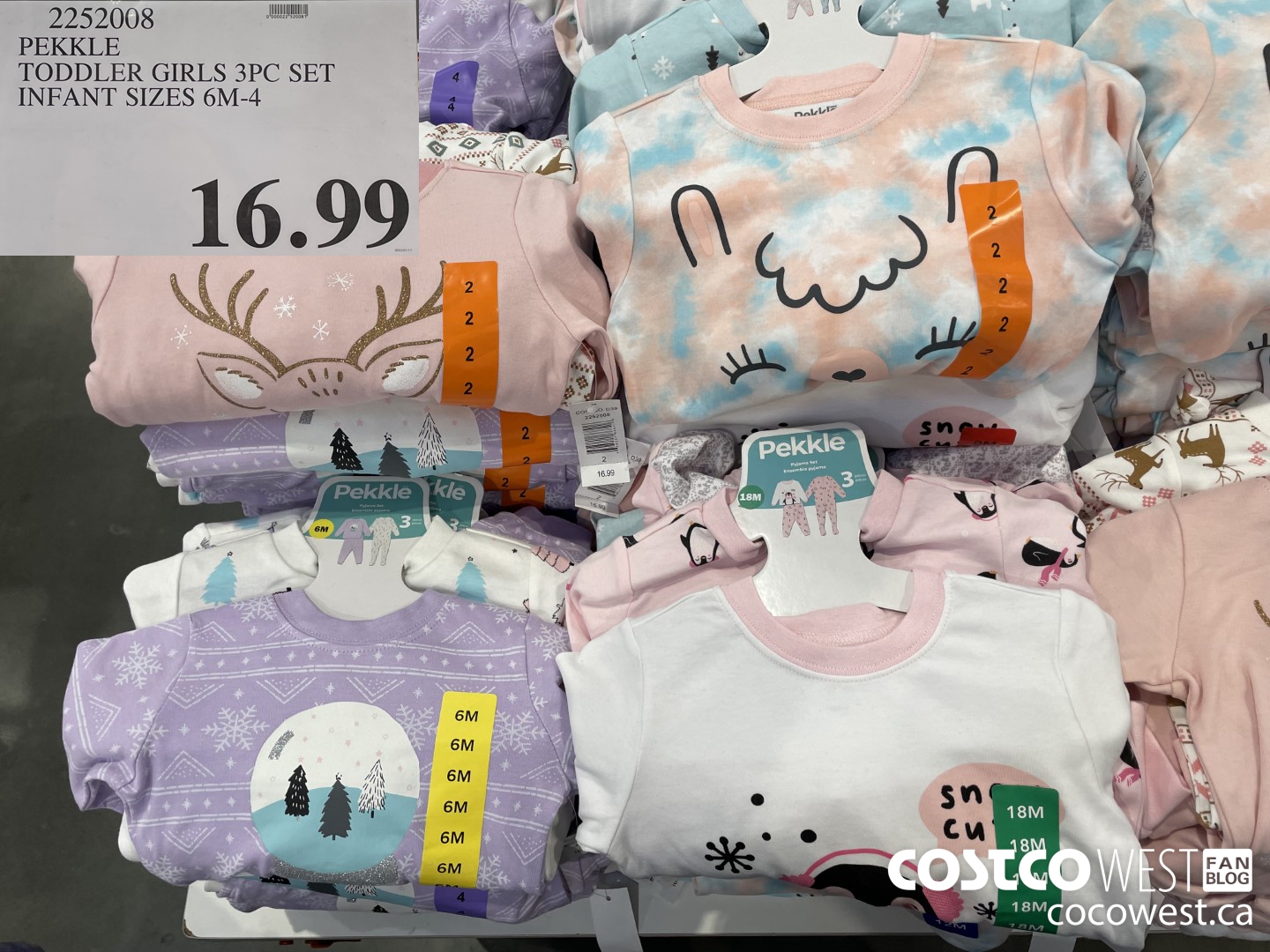 2252008 PEKKLE TODDLER GIRLS 3PC SET INFANT SIZES 6M-4  $16.99