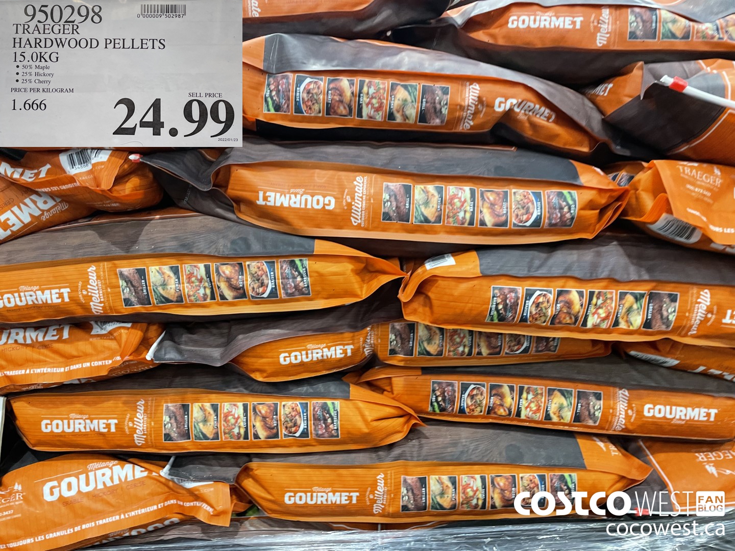 950298 TRAEGER HARDWOOD PELLETS 15 kg $24.99