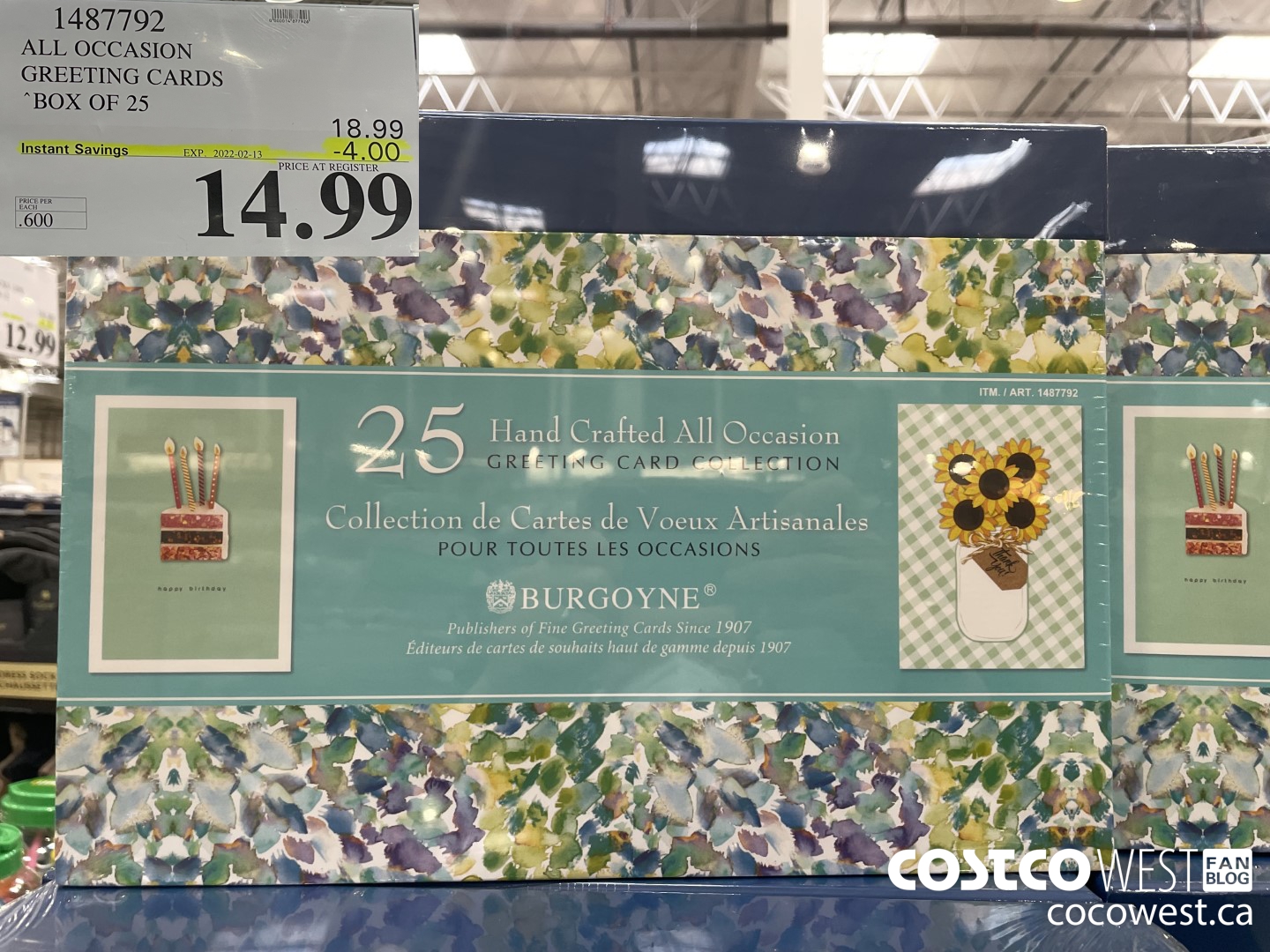 1487792 ALL OCCASION GREETING CARDS BOX OF 25 ($4.00 INSTANT SAVINGS EXPIRES ON 2022-02-13) $14.99