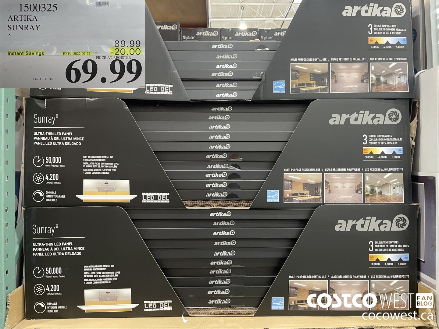 1500325 ARTIKA SUNRAY ($20.00 INSTANT SAVINGS EXPIRES ON 2022-02-27) $69.99