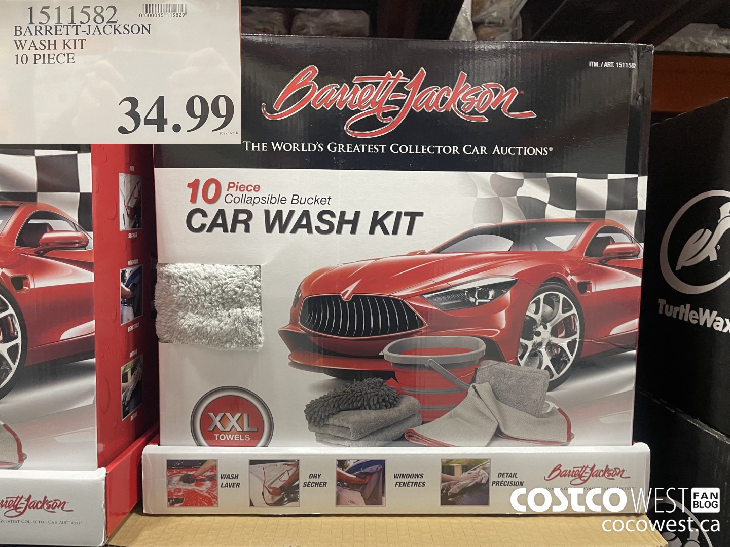 1511582 BARRETI-JACKSON WASH KIT 10 PIECE $34.99