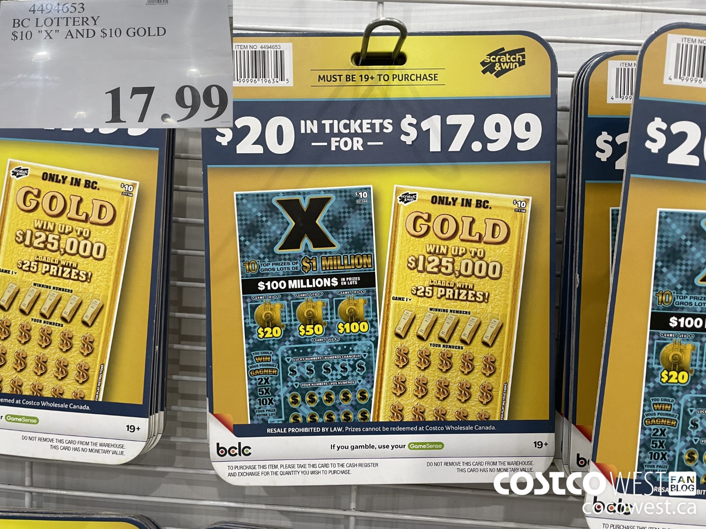 4494653 BC LOTTERY $10 