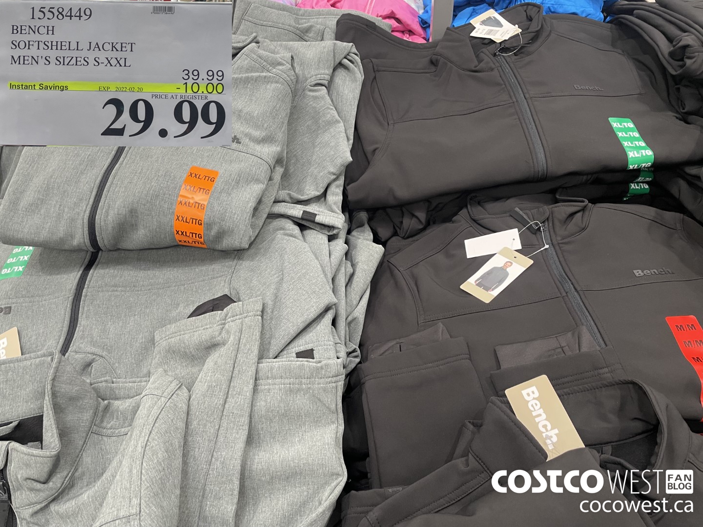 1558449 BENCH SOFTSHELL JACKET MEN'S SIZES S-XXL ($10.00 INSTANT SAVINGS EXPIRES ON 2022-02-20) $29.99