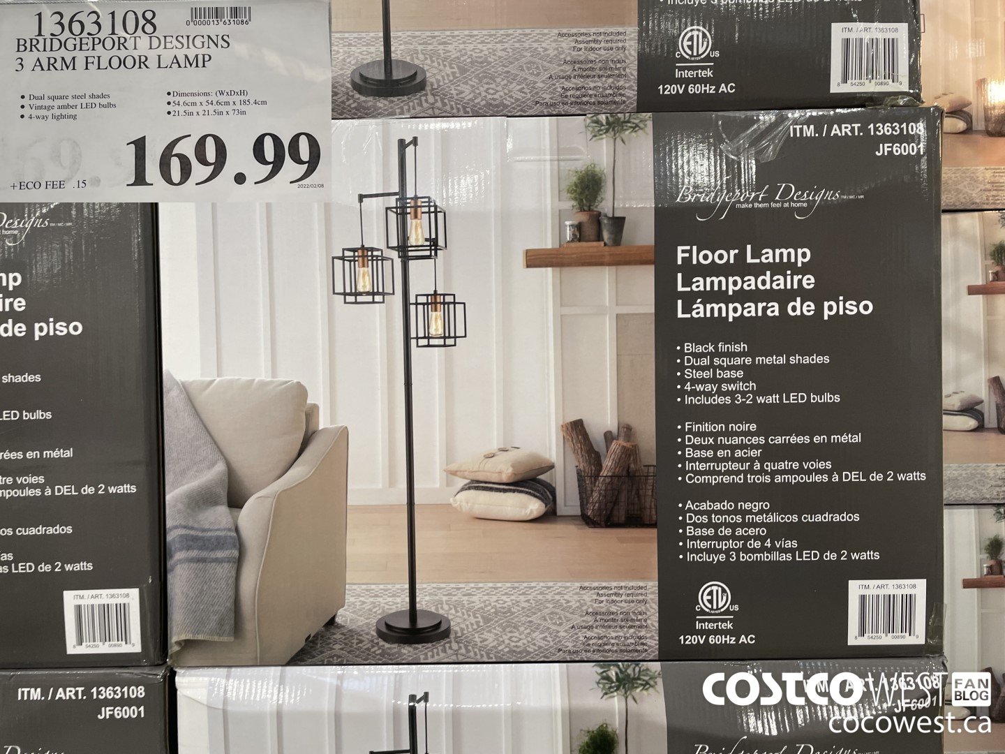 Costco piper store floor lamp