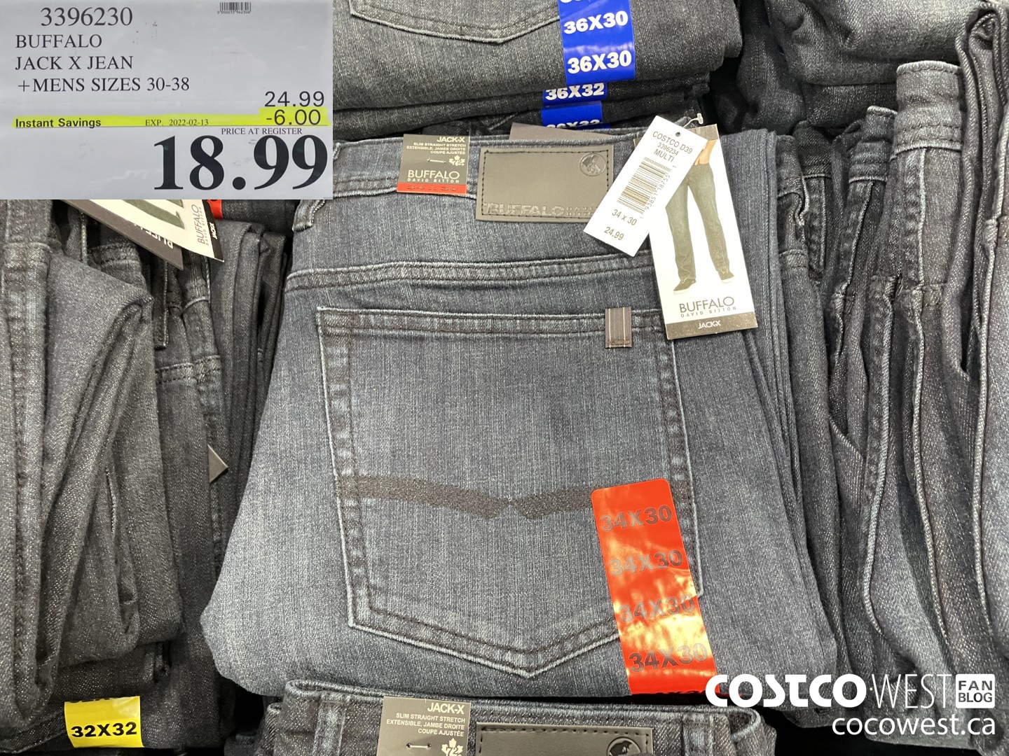 3396230 BUFFALO JACK X JEAN MENS SIZES 30-38 ($6.00 INSTANT SAVINGS EXPIRES ON 2022-02-13) $18.99