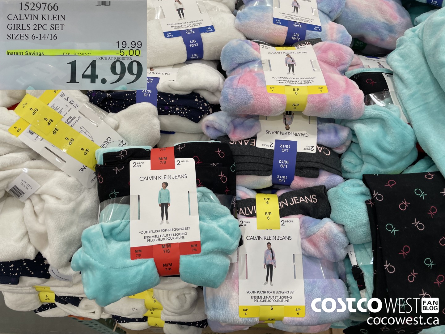 1529766 CALVIN KLEIN GIRLS 2PC SET SIZES 6-14/16  ($5.00 INSTANT SAVINGS EXPIRES ON 2022-02-27) $14.99