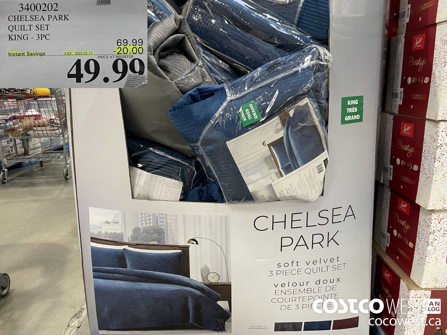 3400202 CHELSEA PARK QUILT SET KING - 3PC ($20.00 INSTANT SAVINGS EXPIRES ON 2022-02-13) $49.99