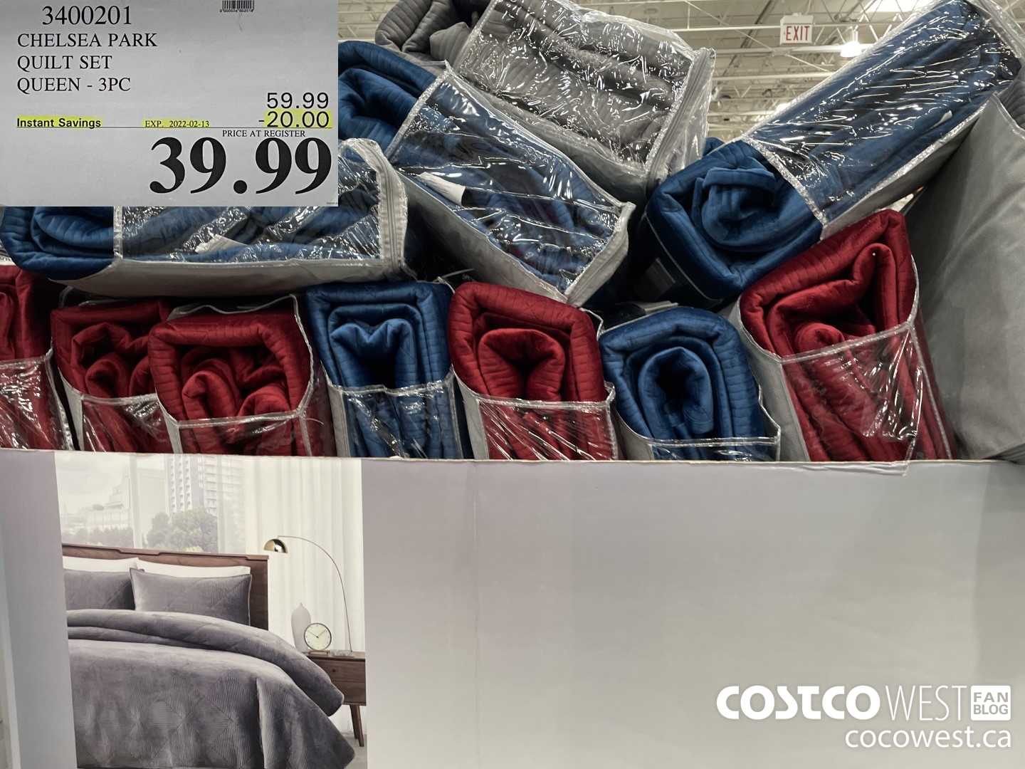 3400201 CHELSEA PARK QUILT SET QUEEN - 3 PIECES  ($20.00 INSTANT SAVINGS EXPIRES ON 2022-02-13) $39.99