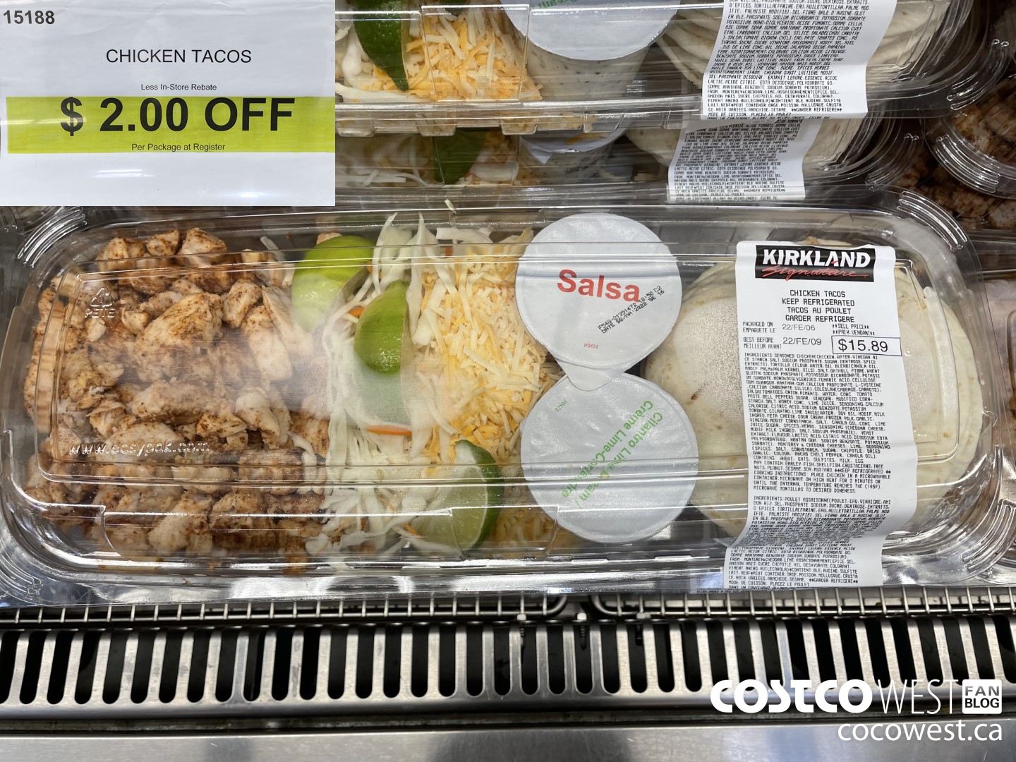 15188 CHICKEN TACOS ($2.00 INSTANT SAVINGS)