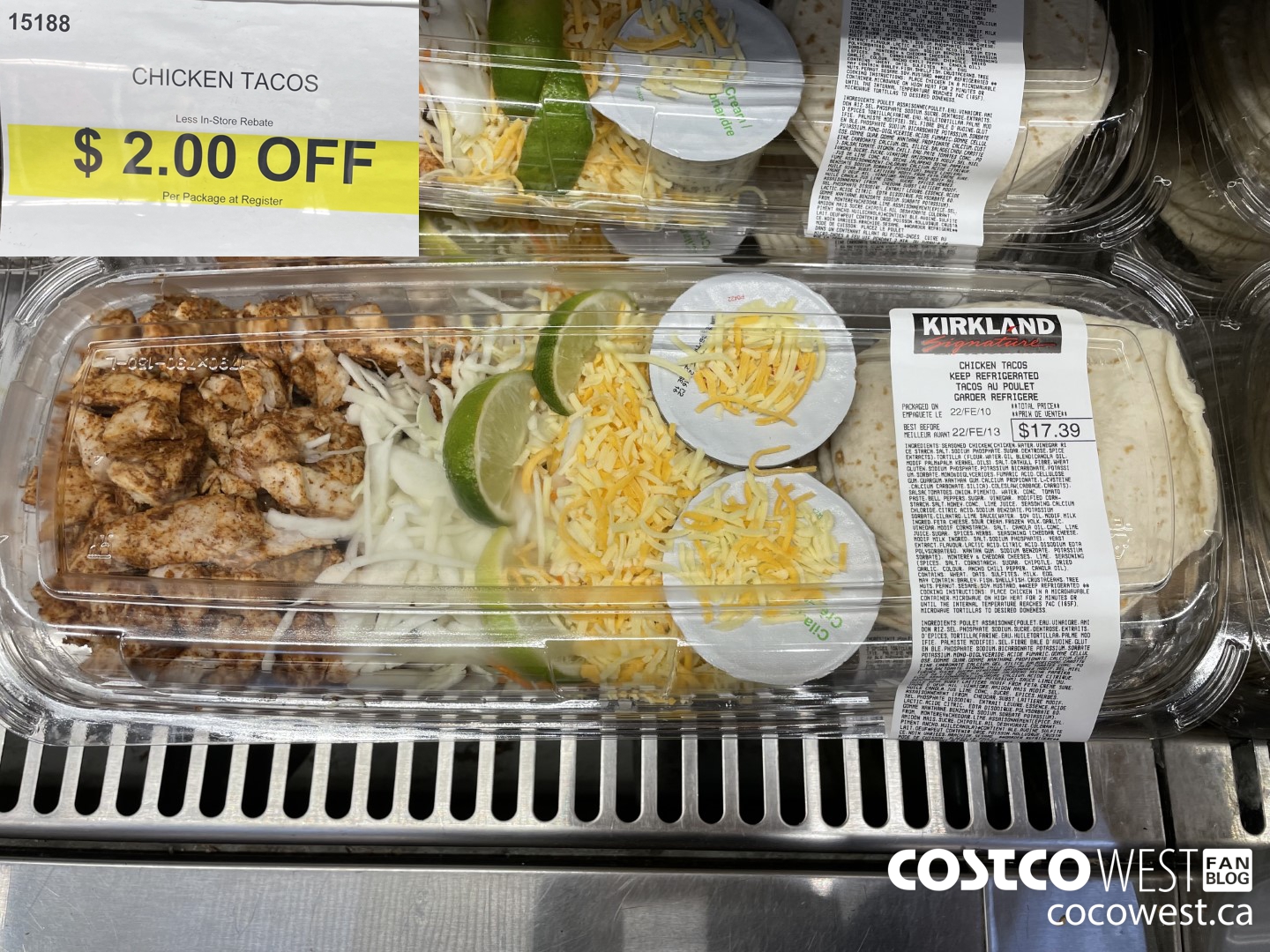 15188 CHICKEN TACOS ($2.00 INSTANT SAVINGS)