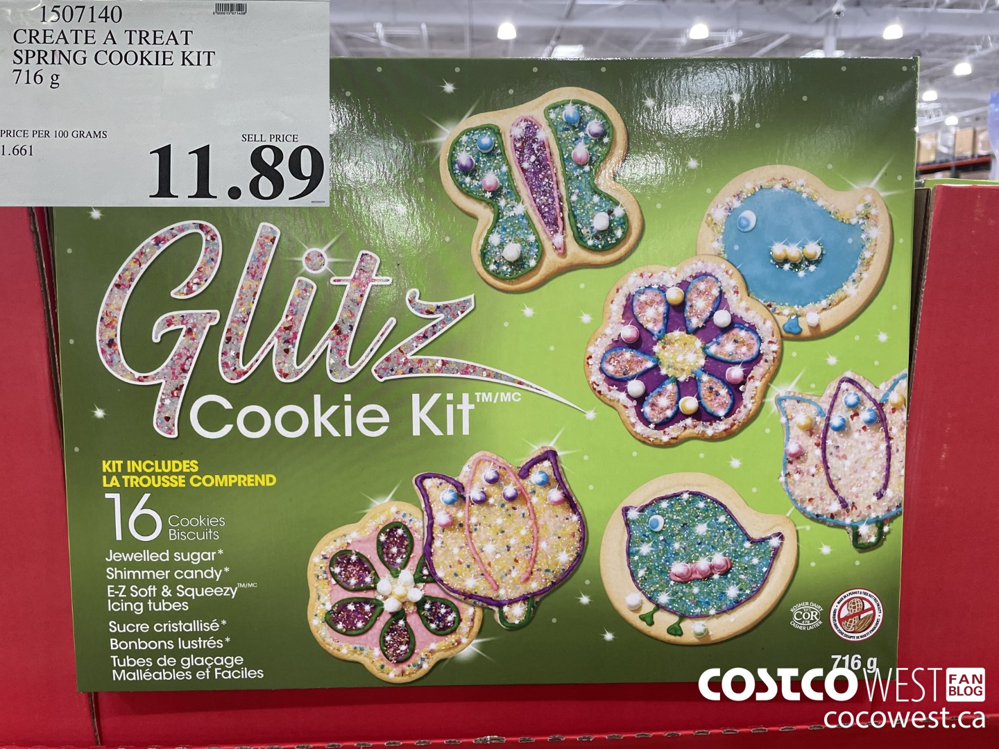 1507140 CREATE A TREAT SPRING COOKIE KIT 716 g $11.89