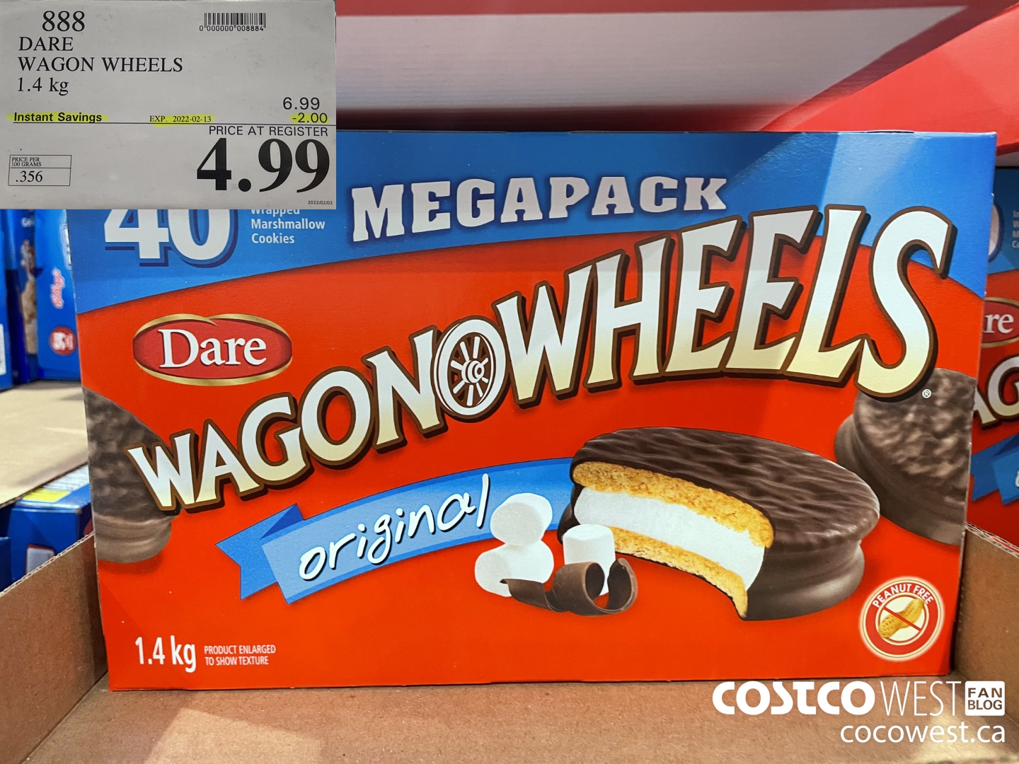 888 DARE WAGON WHEELS 1.4 kg ($2.00 INSTANT SAVINGS EXPIRES ON 2022-02-13) $4.99