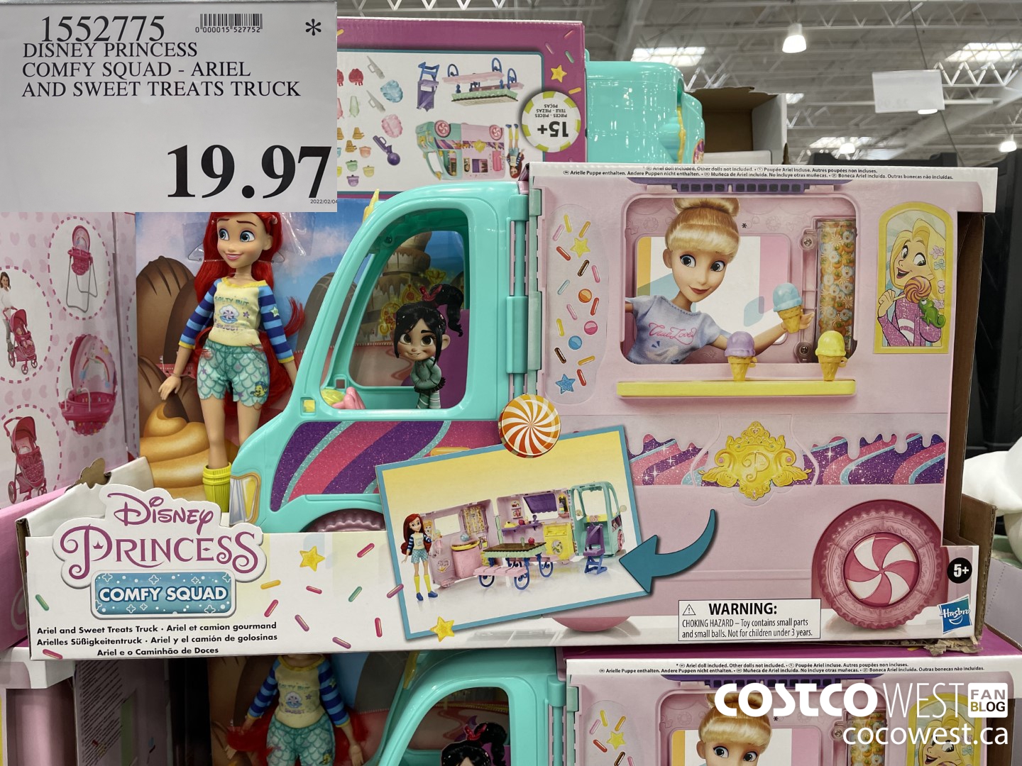 1552775 DISNEY PRINCESS COMFY SQUAD - ARIEL AND SWEET TREATS TRUCK  $19.97