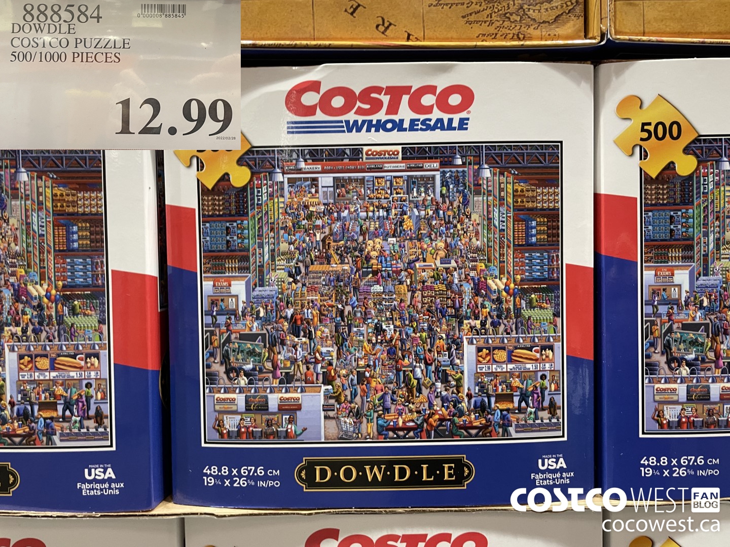 888584 DOWDLE COSTCO PUZZLE 100/500/1000 PIECES $12.99