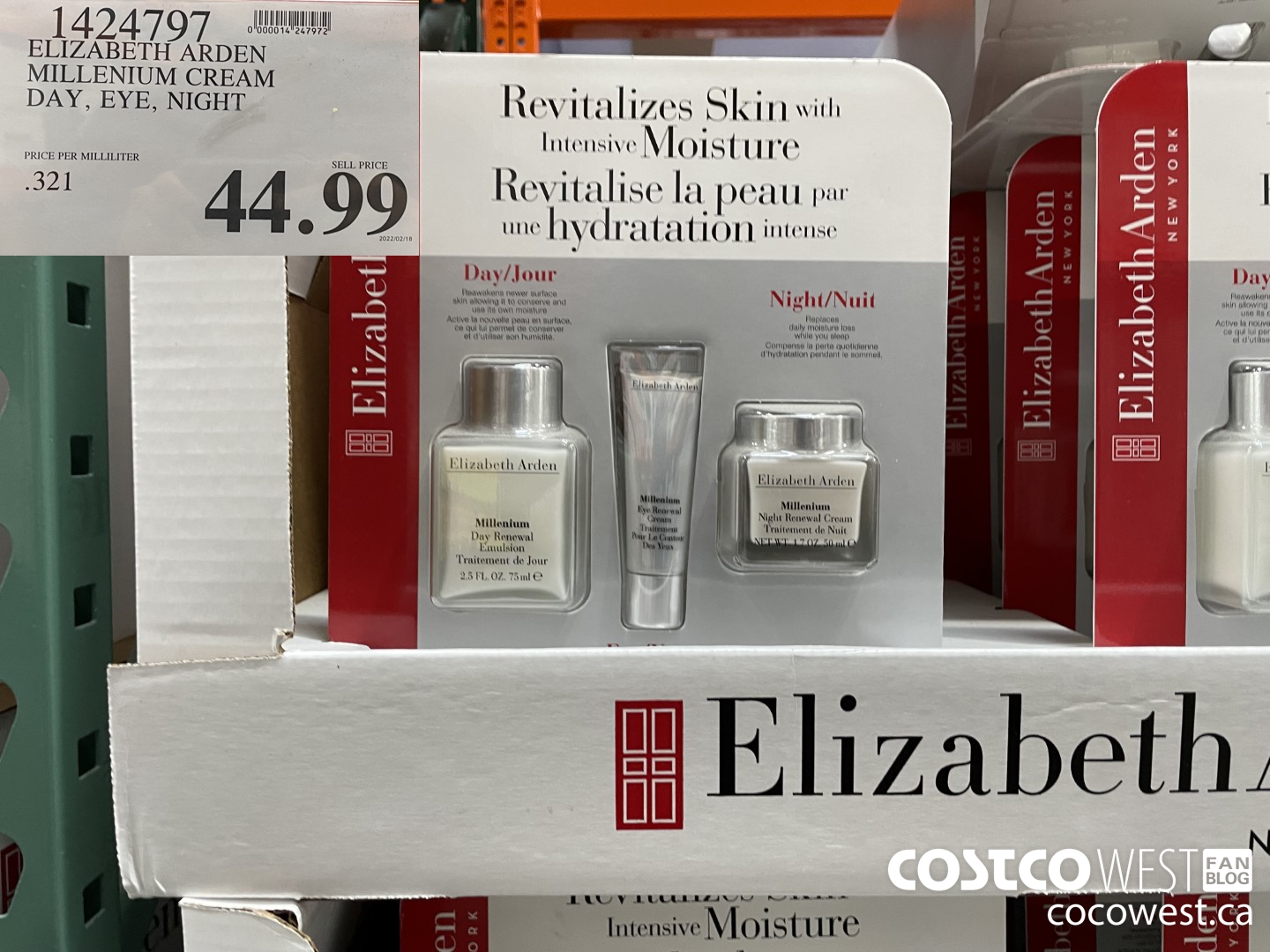 1424797 ELIZABETH ARDEN MILLENIUM CREAM DAY, EYE, NIGHT $44.99