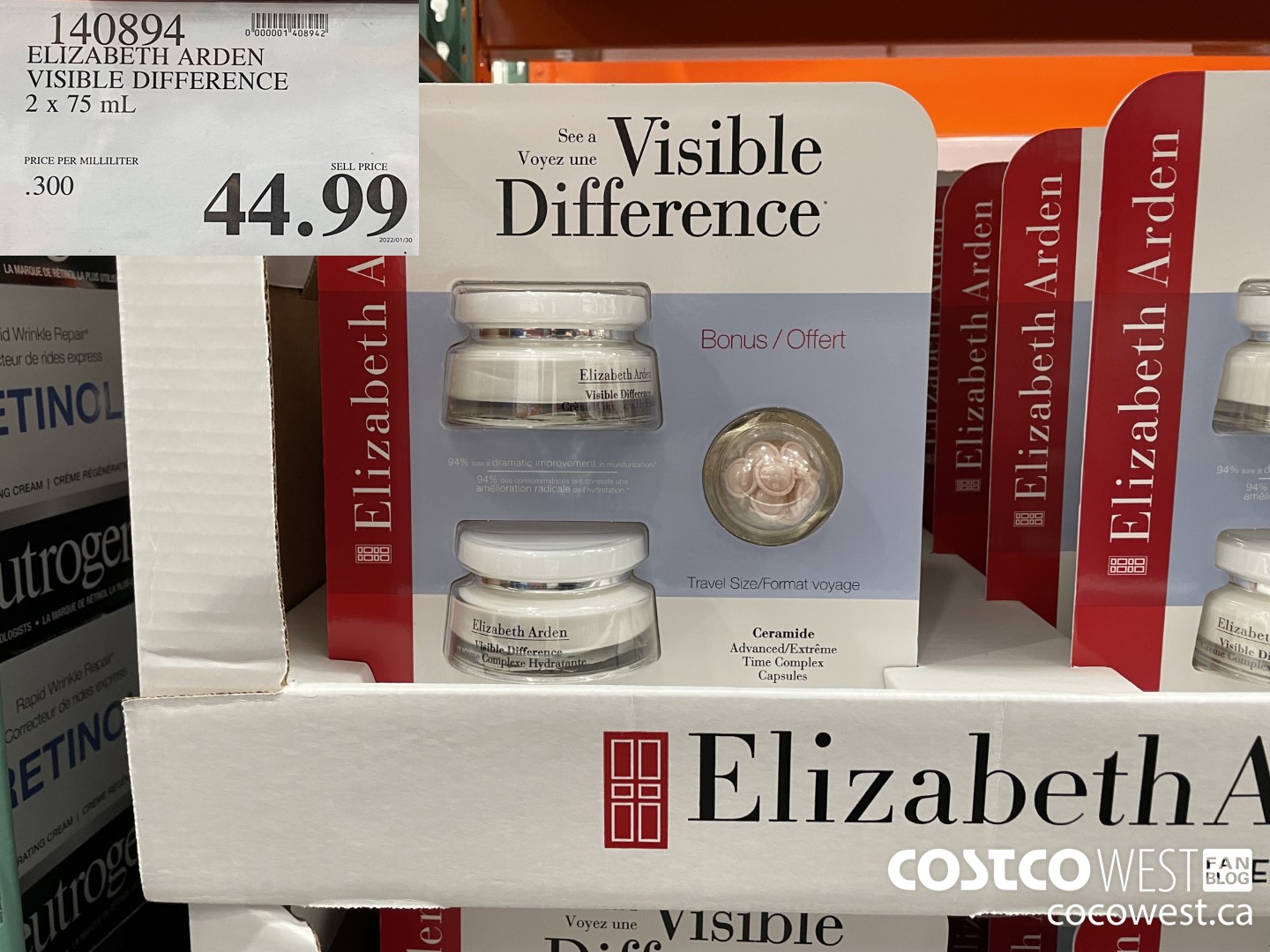 140894 ELIZABETH ARDEN VISIBLE DIFFERENCE 2 x 75 mL $44.99