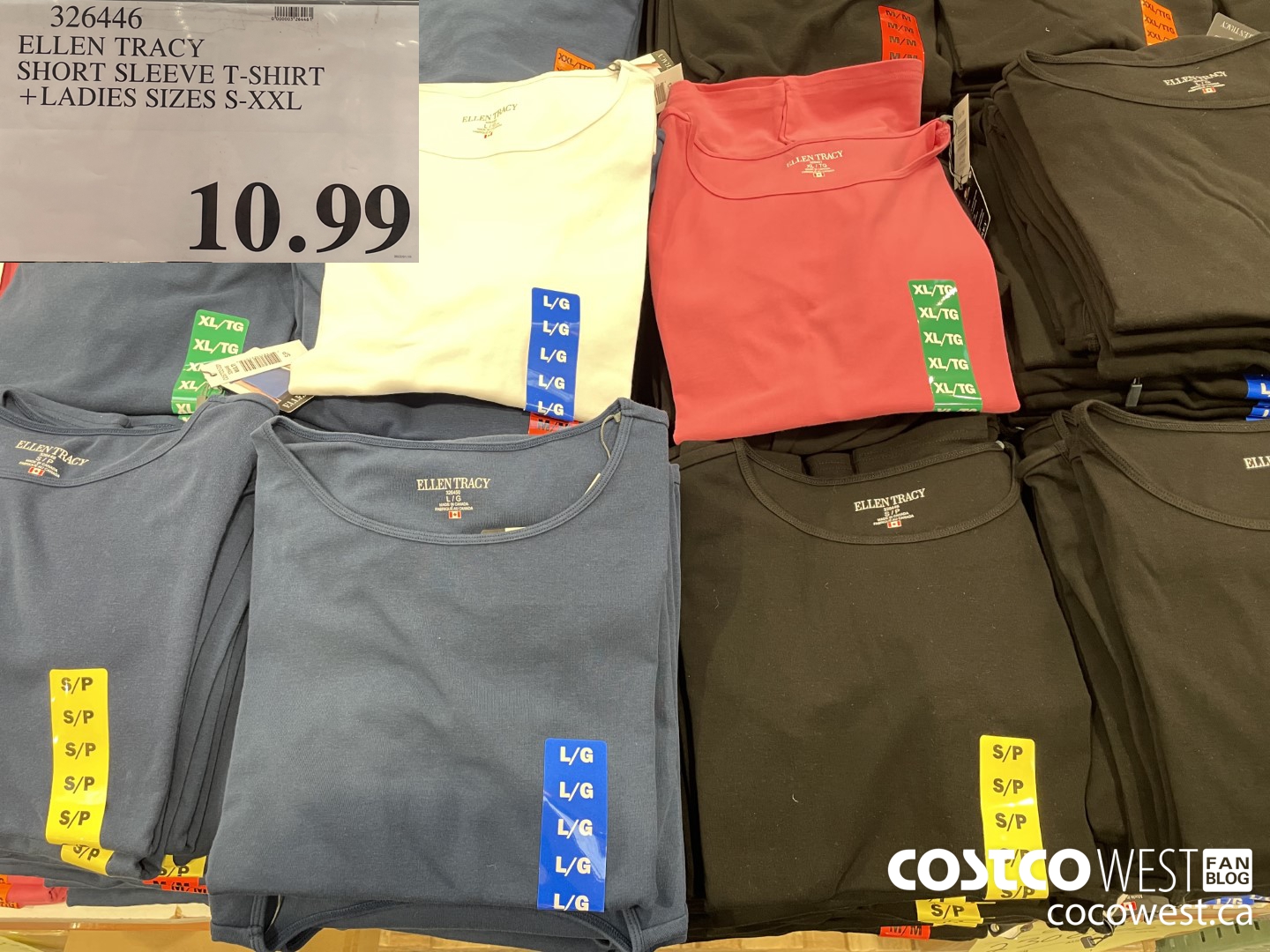 326446 ELLEN TRACY SHORT SLEEVE T-SHIRT LADIES SIZES S-XXL $10.99