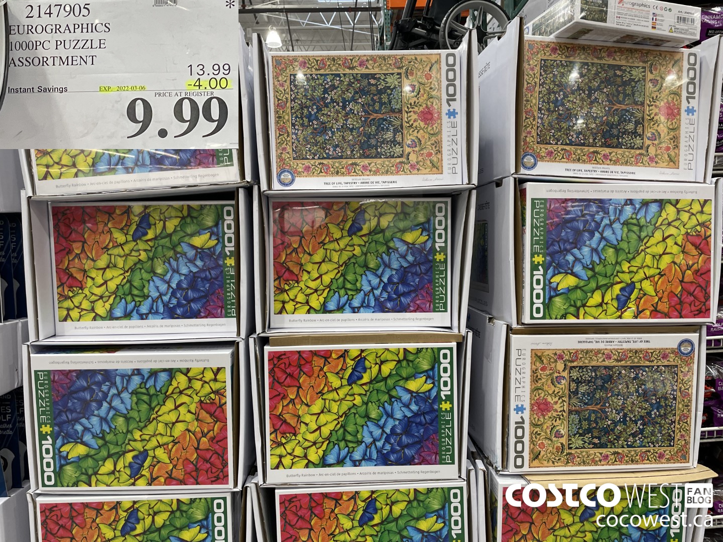 2147905 EUROGRAPHICS 1000PC PUZZLE ASST ASSORTMENT ($4.00 INSTANT SAVINGS EXPIRES ON 2022-03-06) $9.99