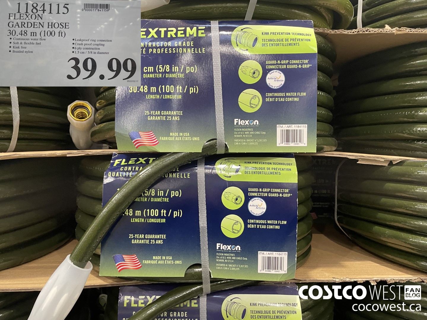 1184115 FLEXON GARDEN HOSE 30.48 m (100 ft) $39.99