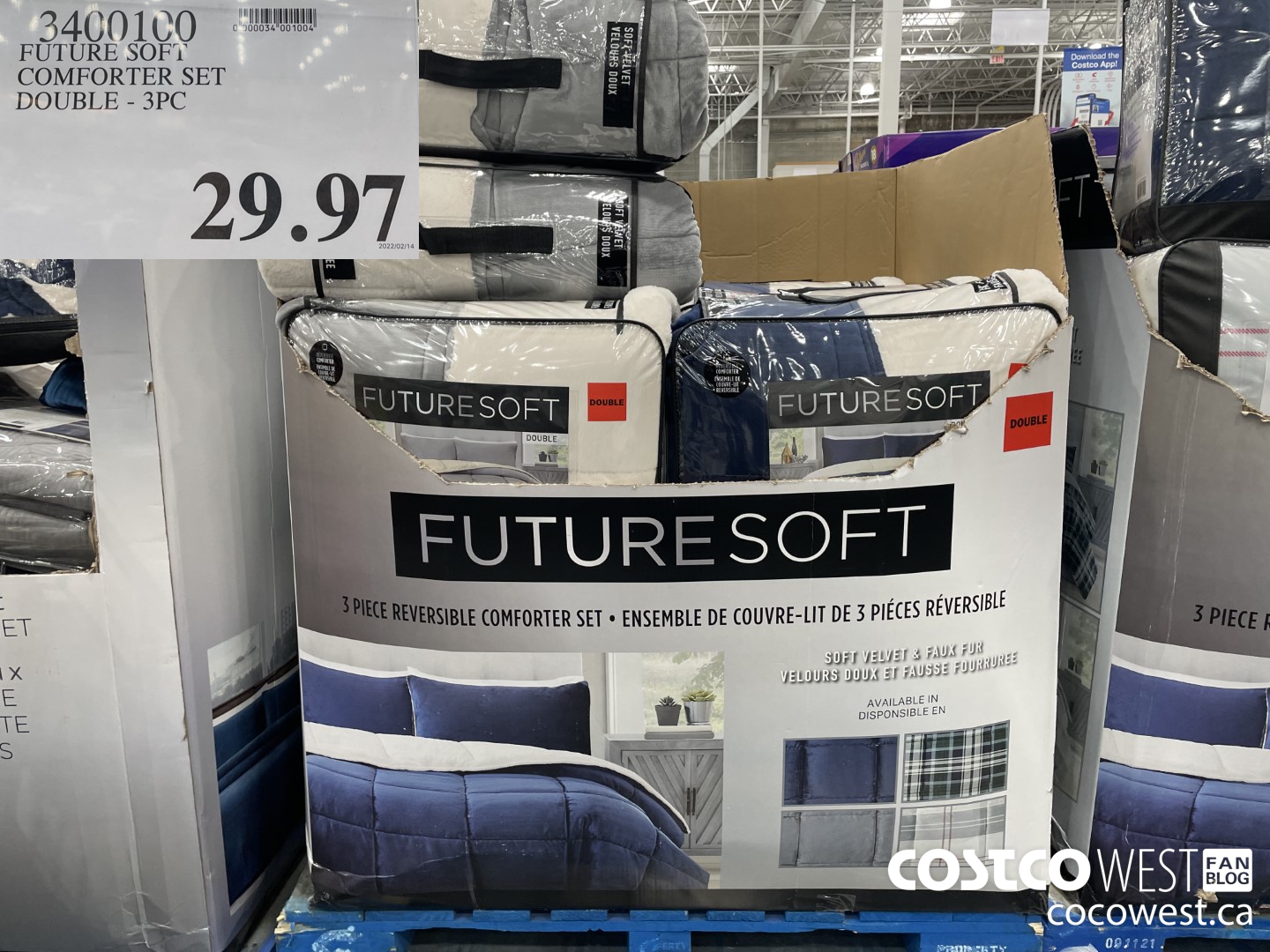 3400100 FUTURE SOFT COMFORTER SET DOUBLE - 3PC $29.97