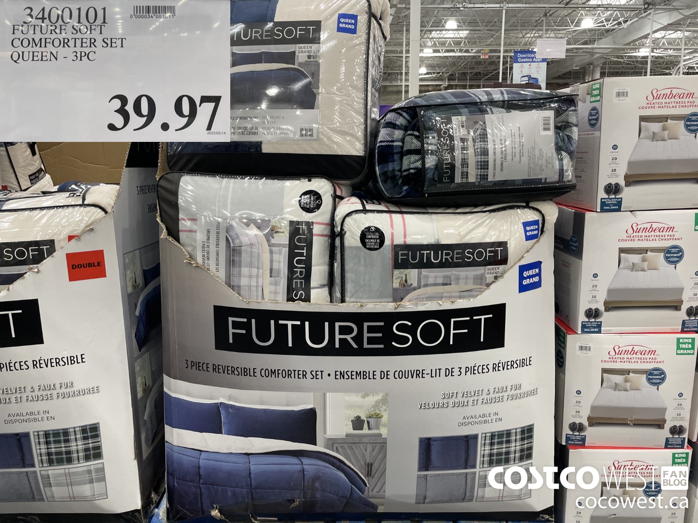3400101 FUTURE SOFT COMFORTER SET QUEEN - 3PC  $39.97