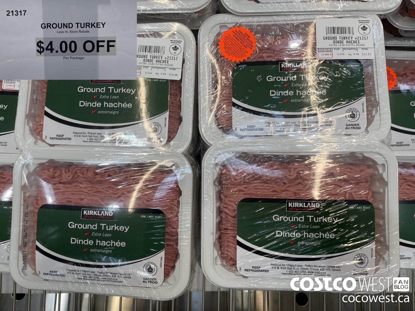 21317 GROUND TURKEY ($4.00 INSTANT SAVINGS)