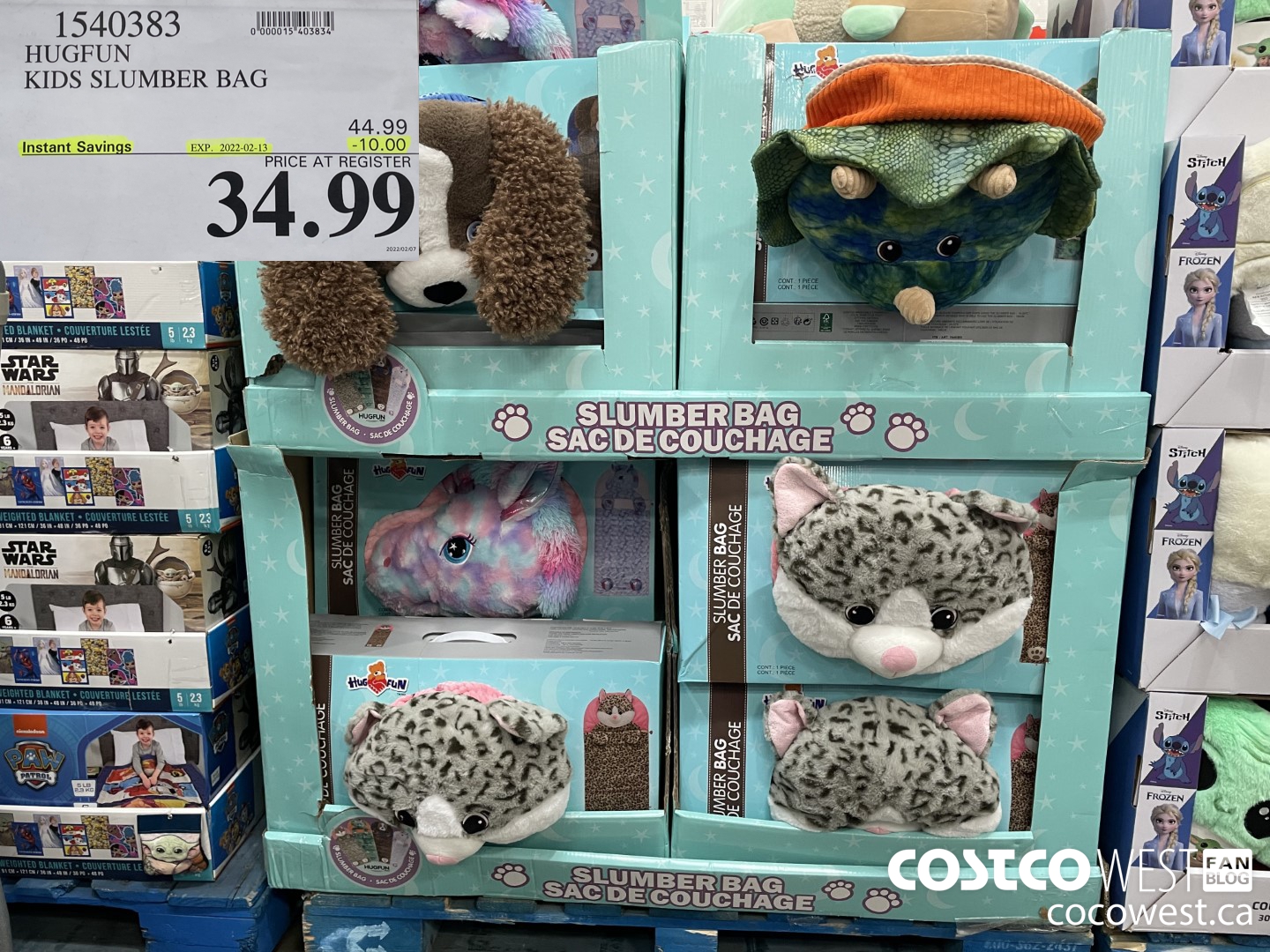 1540383 HUGFUN KIDS SLUMBER BAG  ($10.00 INSTANT SAVINGS EXPIRES ON 2022-02-13) $34.99