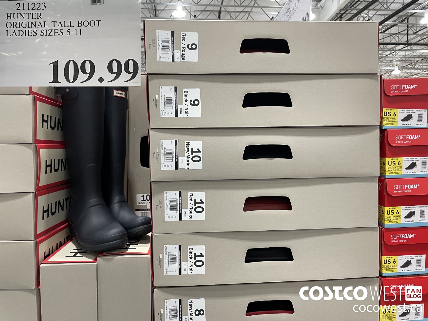 211223 HUNTER ORIGINAL TALL BOOT LADIES SIZES 5-11  $109.99