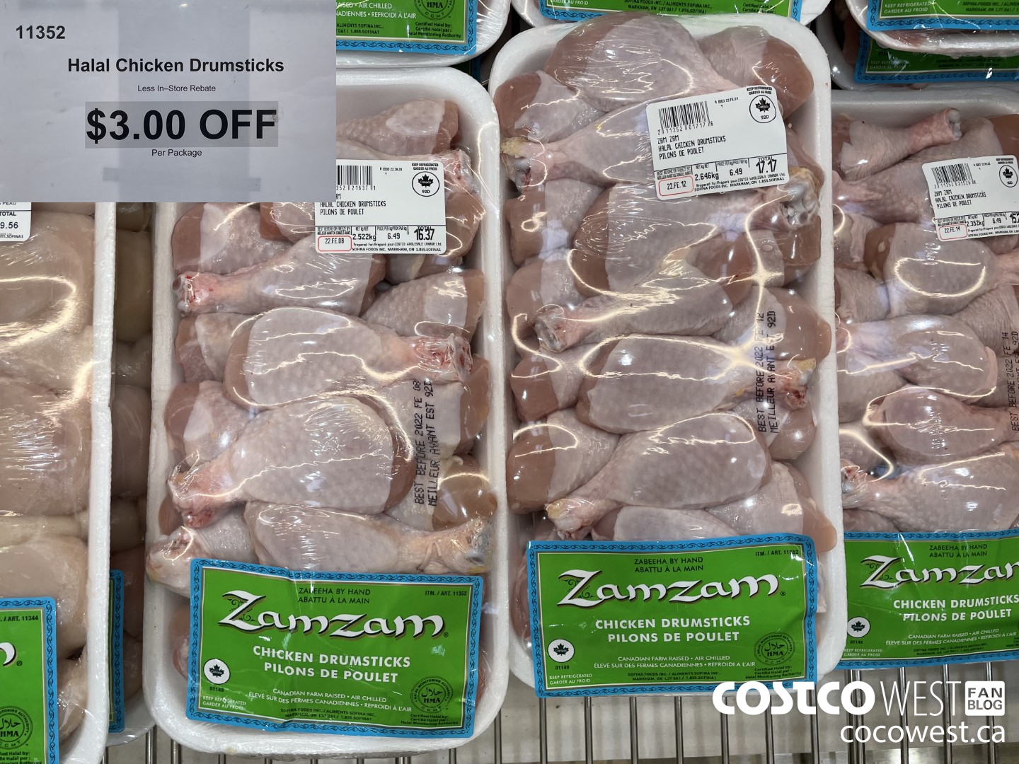 11352 Halal Chicken Drumsticks ($3.00 INSTANT SAVINGS)