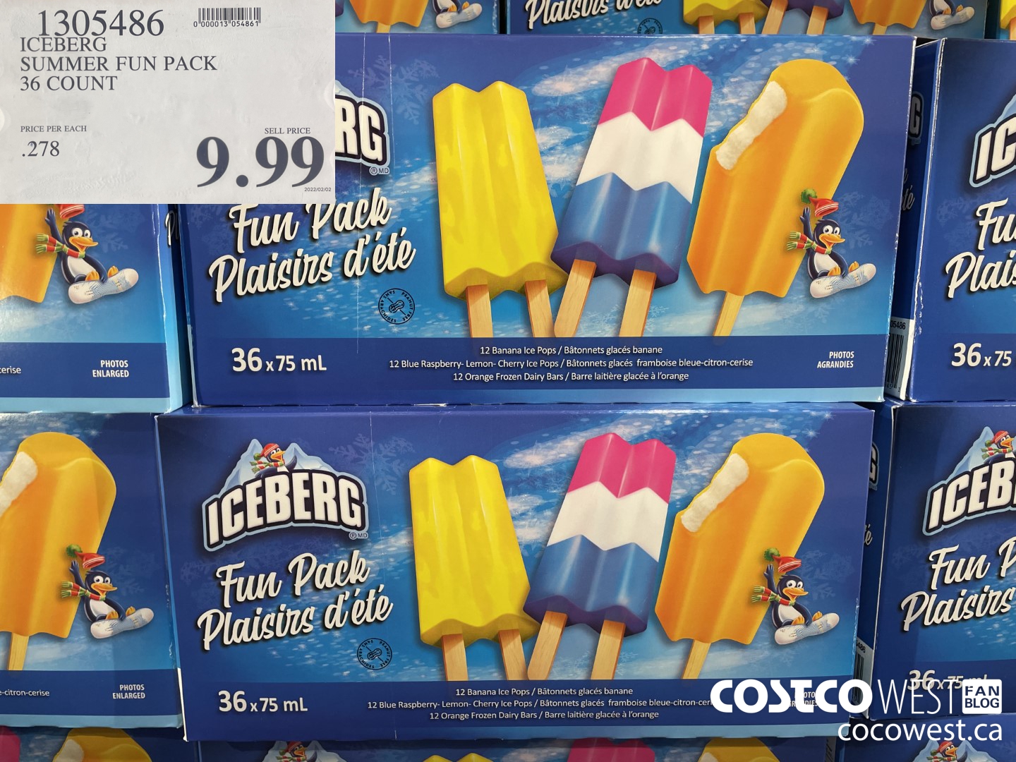1305486 ICEBERG SUMMER FUN PACK 36 COUNT $9.99